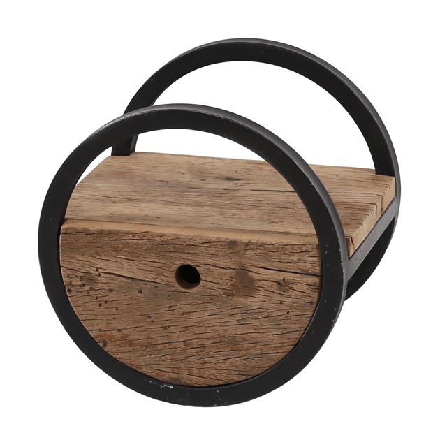 Wandplank Rond met 1 lade Ø30 cm - Industrieelinhuis.nl