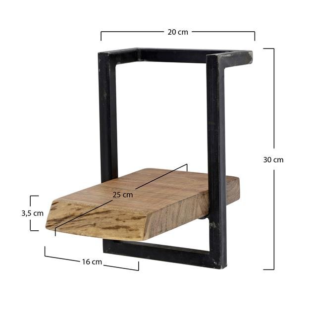 Wandplank Eddie 20 cm - Industrieelinhuis.nl