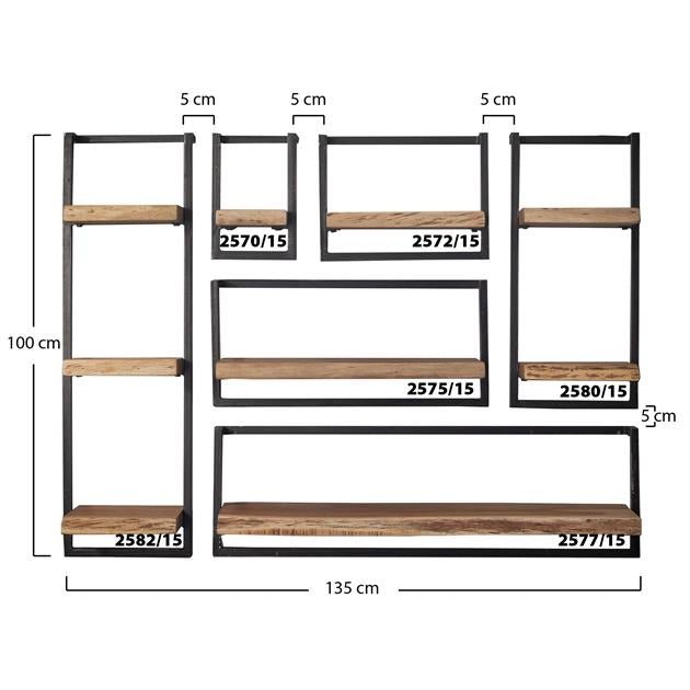 Wandplank Eddie 20 cm - Industrieelinhuis.nl