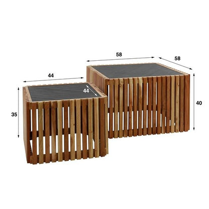 Salontafelset Vierkant Scale - Industrieelinhuis.nl