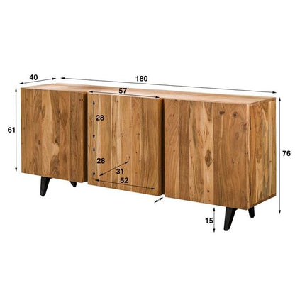 Dressoir Blok 180 cm - Industrieelinhuis.nl