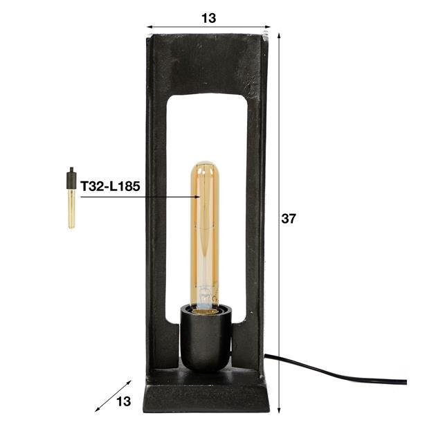 Tafellamp industrieel Han Zwart 1 lichtpunt - Industrieelinhuis.nl
