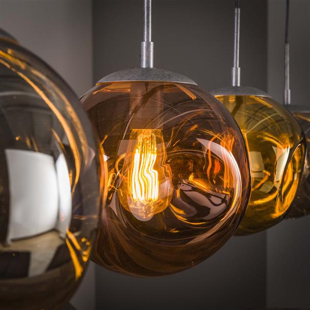 Hanglamp Planeta Oud zilver 4 lichtpunten - Industrieelinhuis.nl