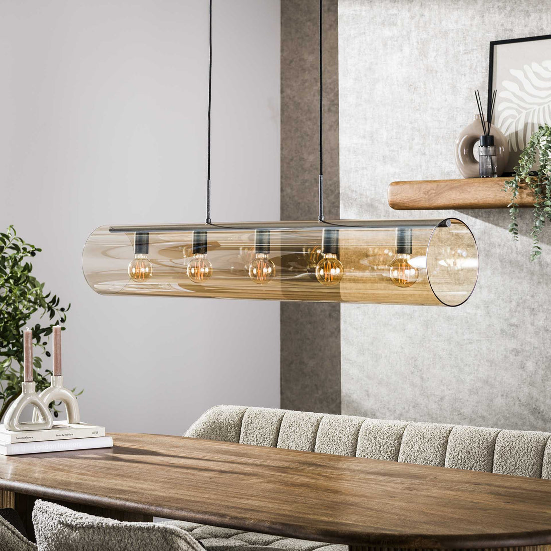 Hanglamp Polara Tube 5L Amber