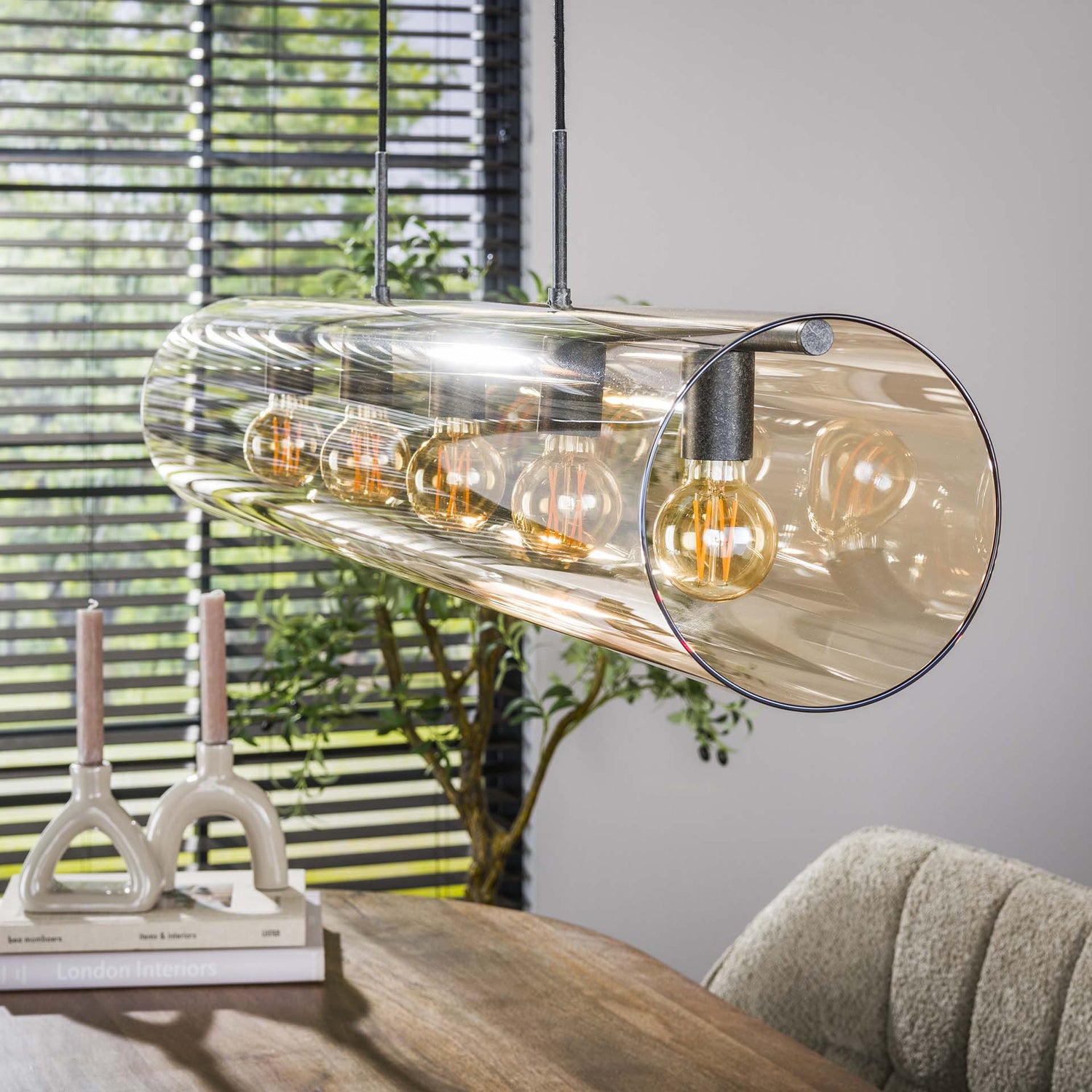 Hanglamp Polara Tube 5L Amber