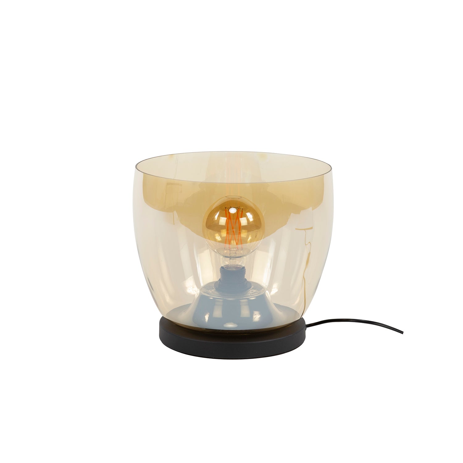 Vloerlamp Rise gekleurd glas Amber