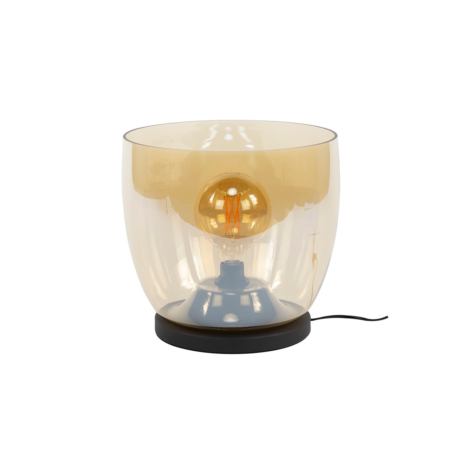 Vloerlamp XL Rise gekleurd glas Amber