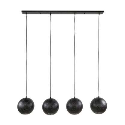 Hanglamp set van 4 Lichtpuntjes Zwart Ø25 cm 4 lichtpunten