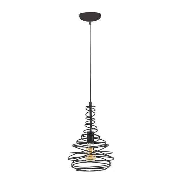 Hanglamp SpinKegel Zwart Ø25 cm - Industrieelinhuis.nl