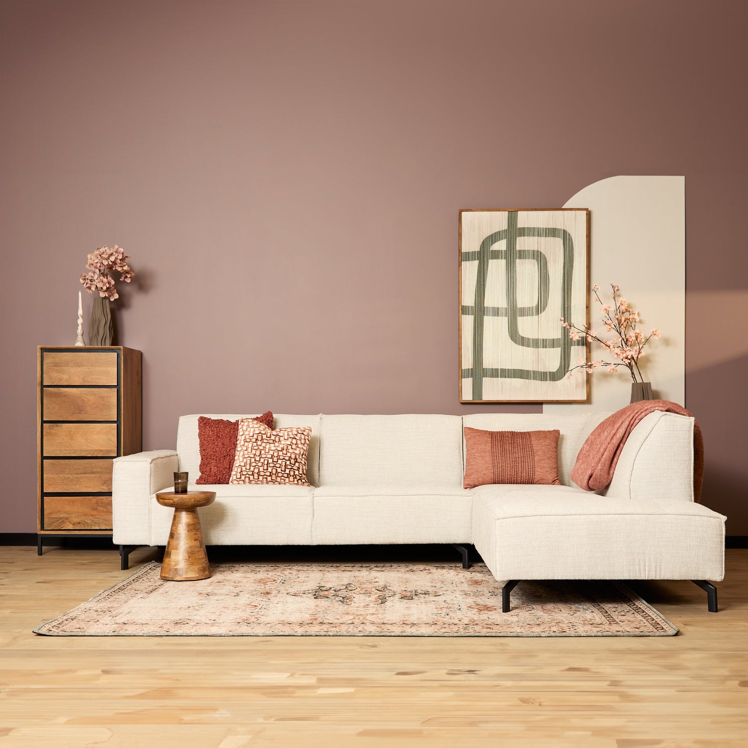 MySofa Hoekbank Floris Beige