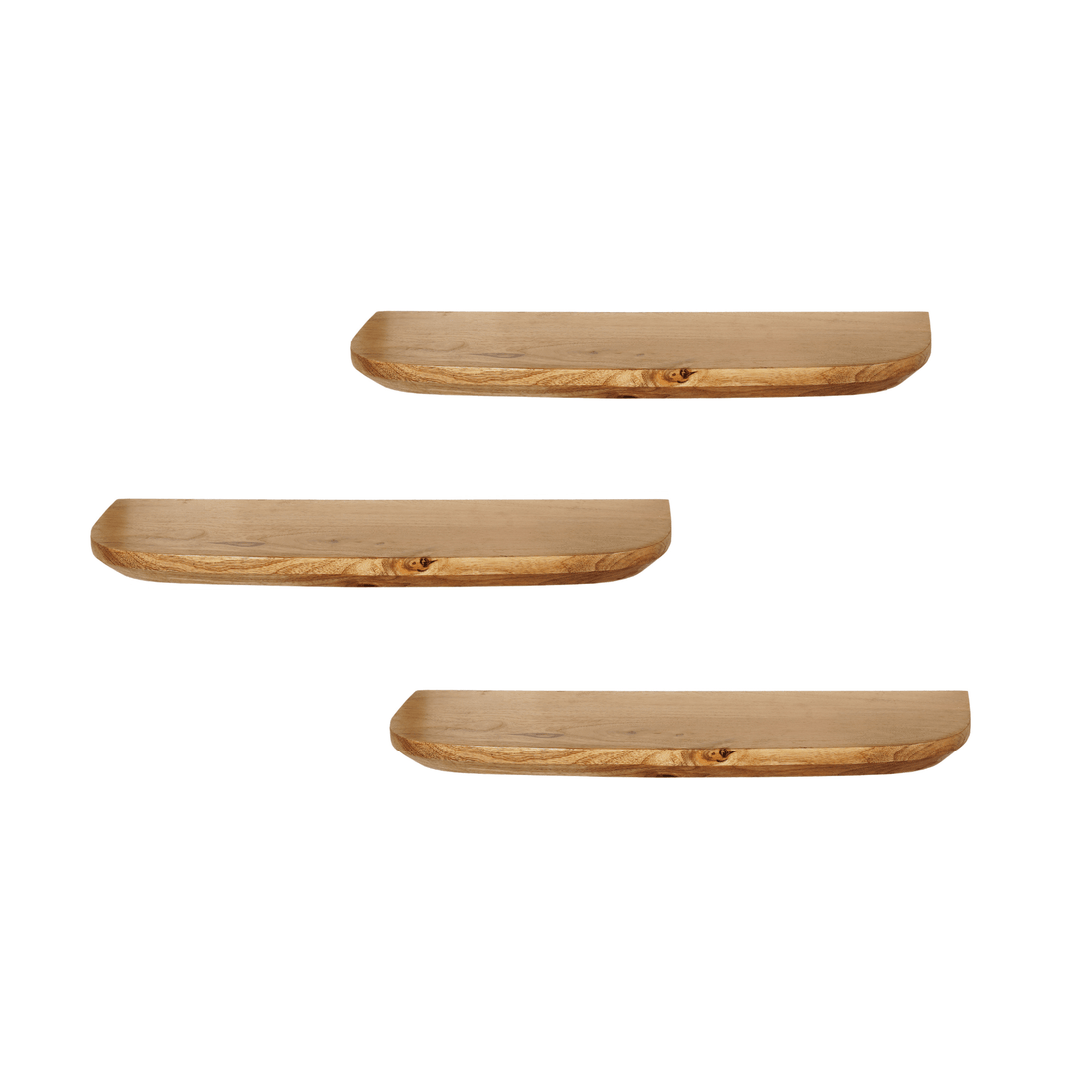 Wandplank Gusta Naturel 60 cm Set van 3