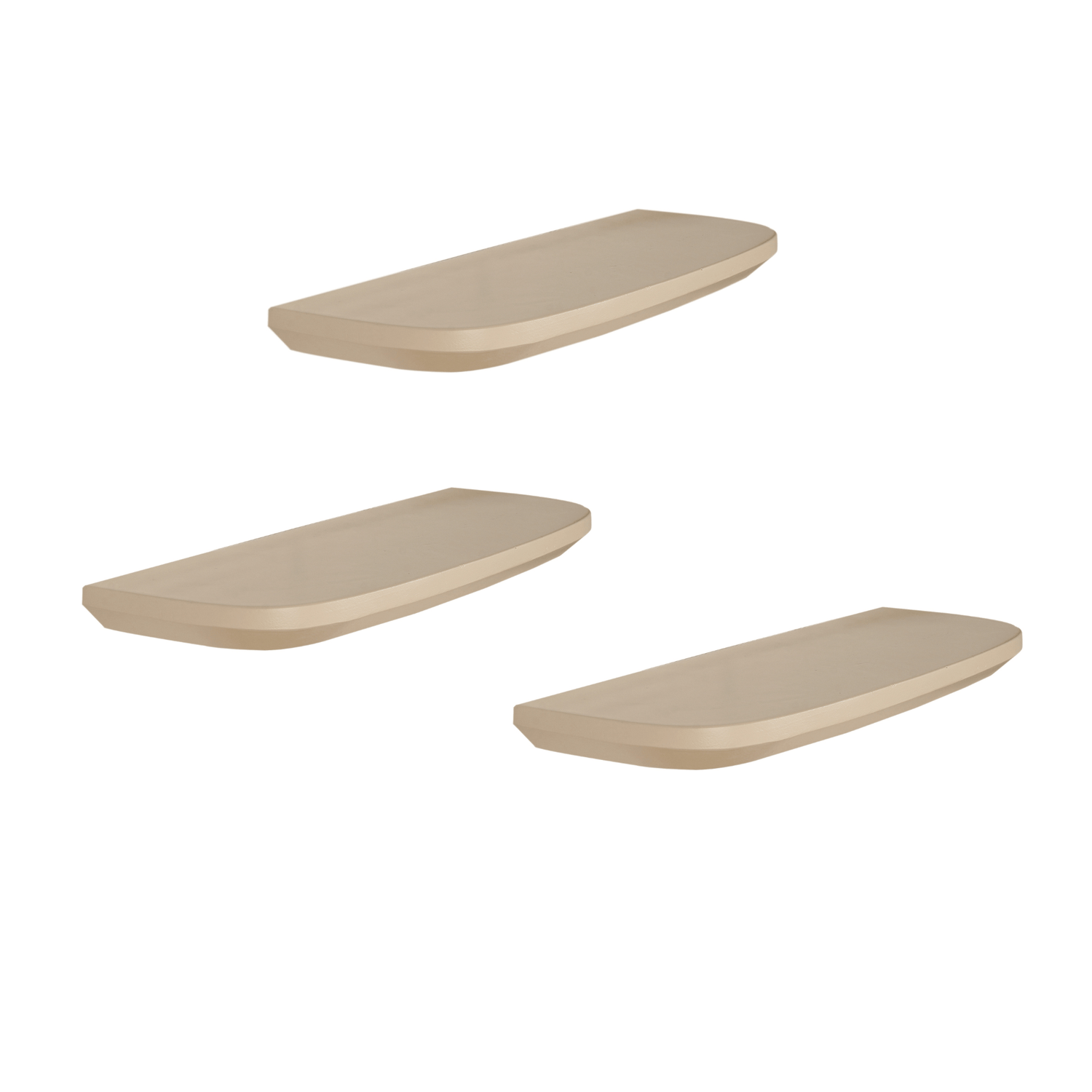 Wandplank Set van 3 Lume | Sand | 60 cm