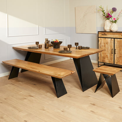 Eettafel mangohout Extense | 200 cm