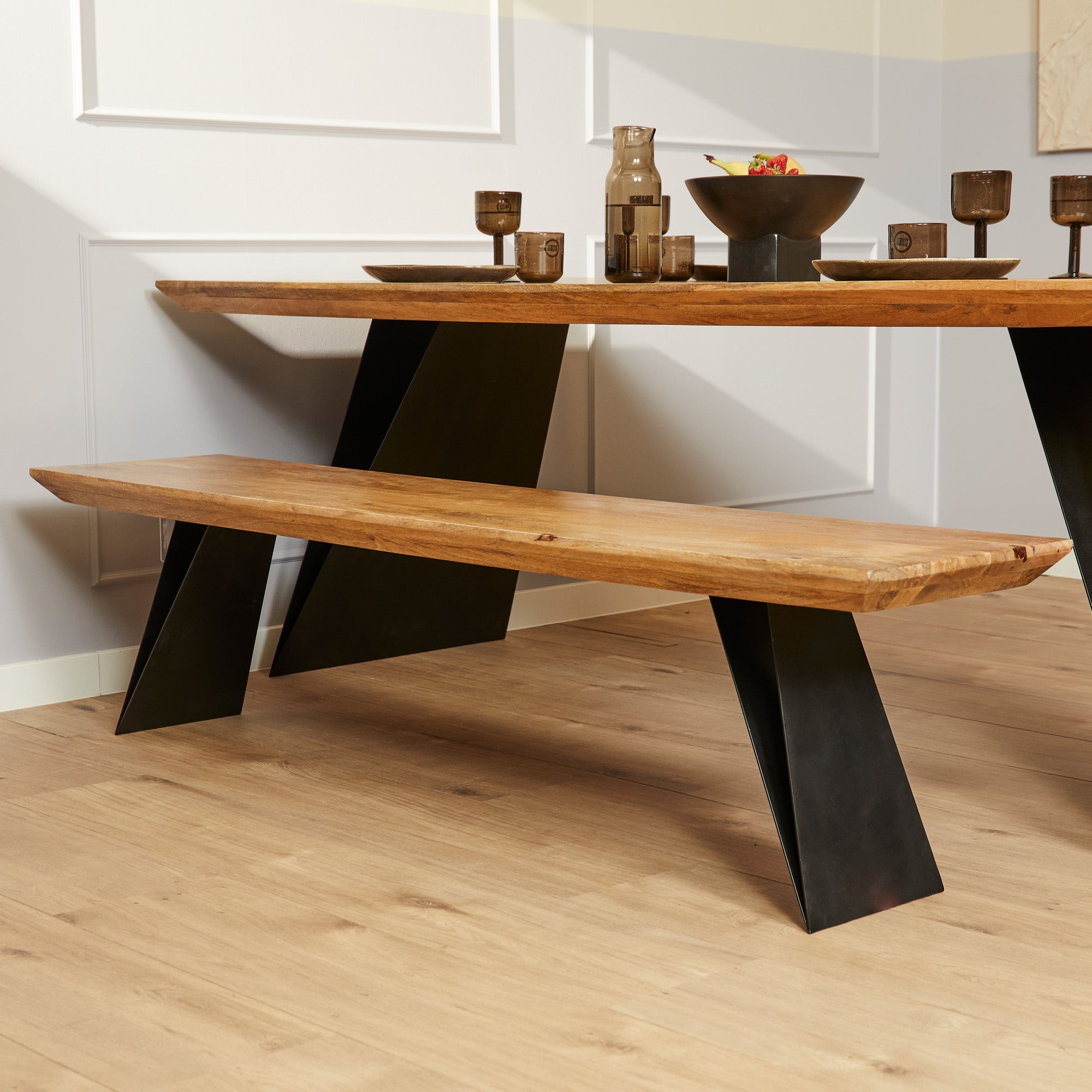 Eettafel mangohout Extense | 200 cm