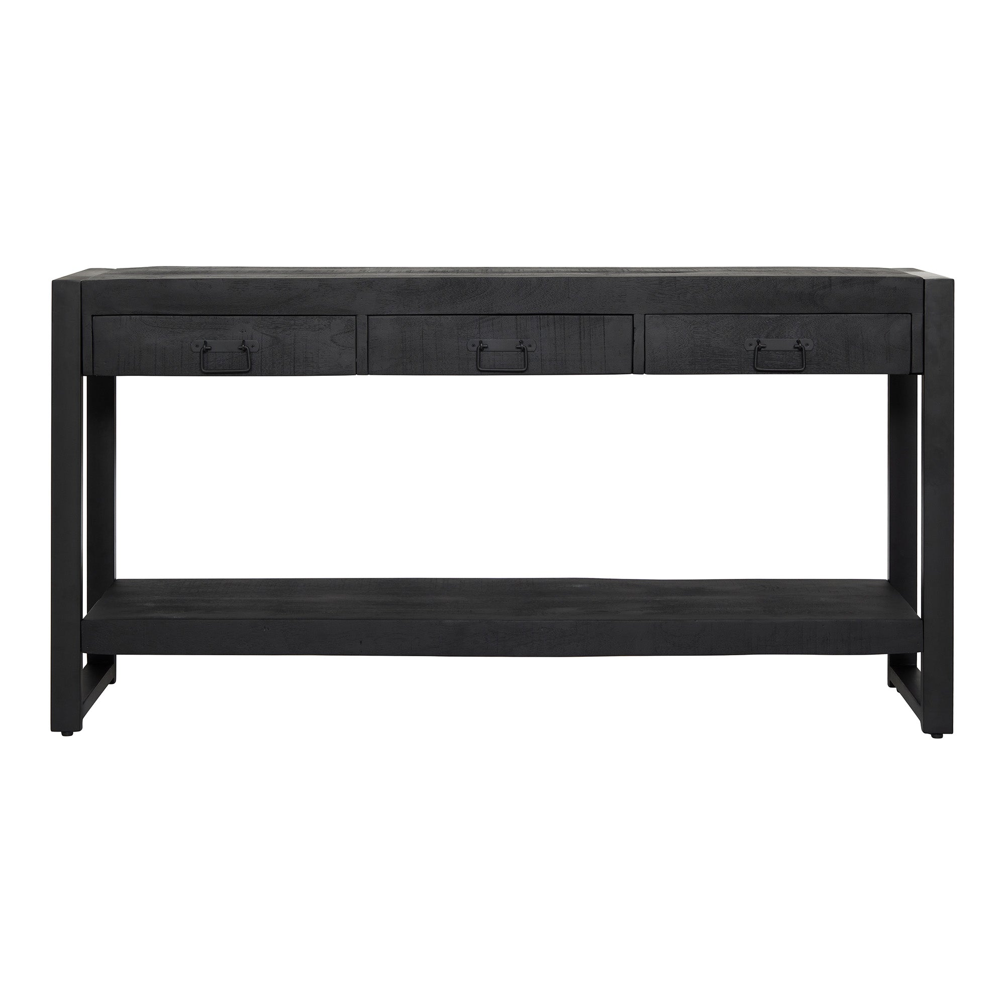 Sidetable zwart met lades Sorrento Black | 150 cm