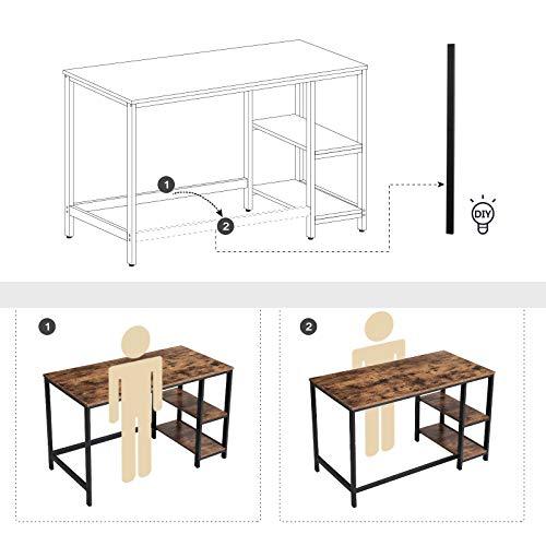 Bureau Industrieel Design | Houtlook en Staal | 120x60x75cm - Industrieelinhuis.nl