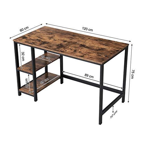 Bureau Industrieel Design | Houtlook en Staal | 120x60x75cm - Industrieelinhuis.nl