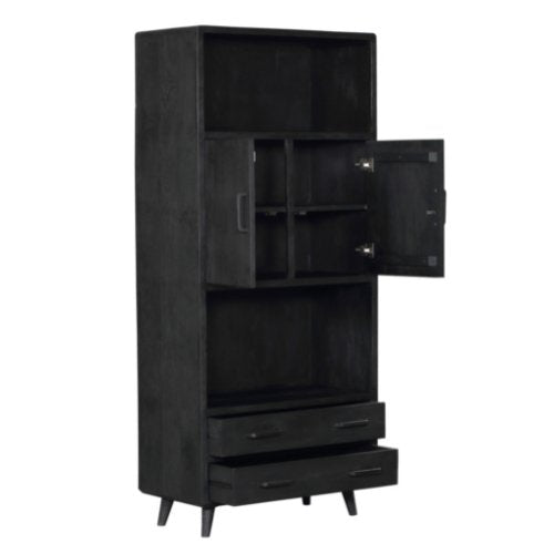 Boekenkast Omaha Black | 90 cm - Industrieelinhuis.nl