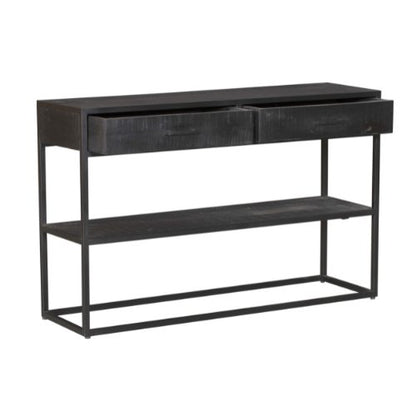 Sidetable Zwart Denver Black | 2 lades