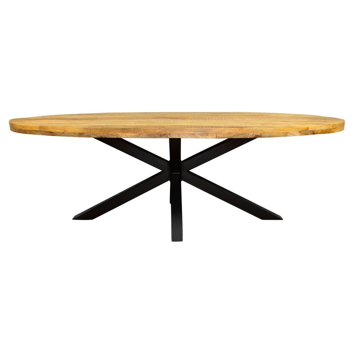 Eetkamertafel Denver | Ovaal | Mangohout | 180 cm - Industrieelinhuis.nl